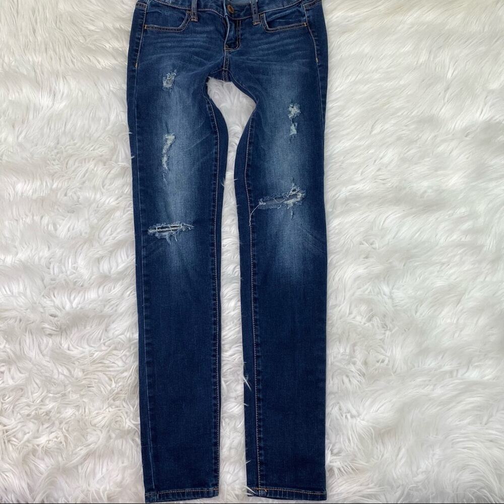 American Eagle Distressed Jegging Blue‎ Size 2